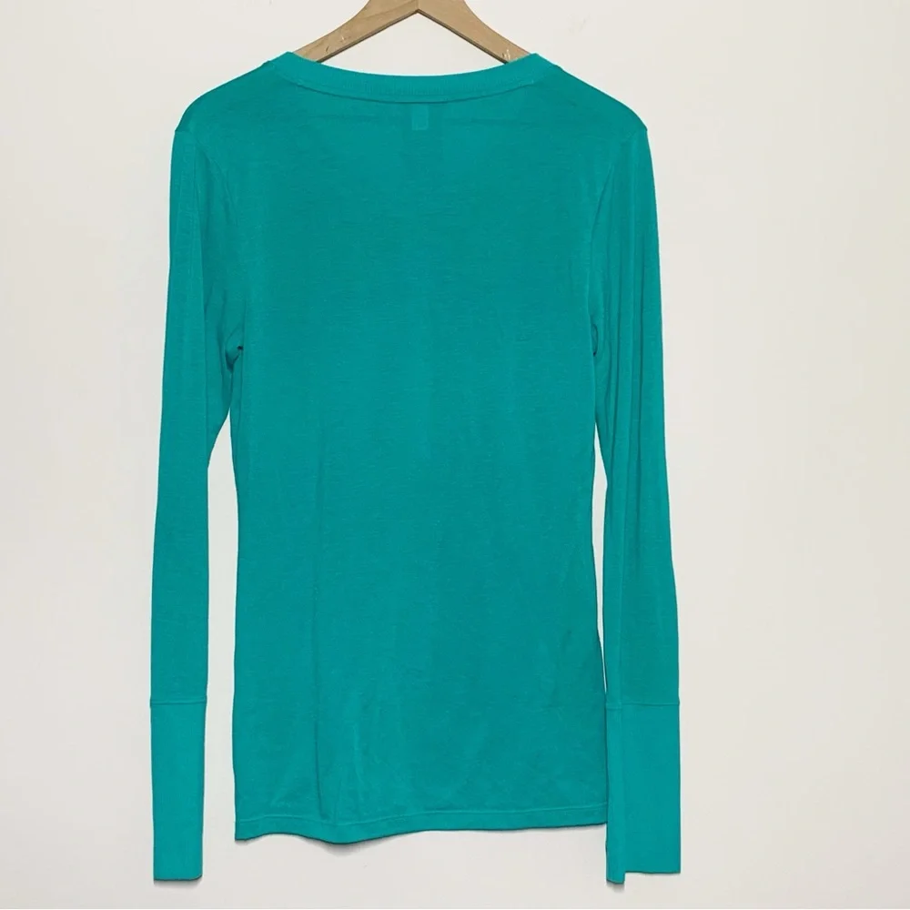 Under Armour Cold Gear teal long sleeved  base layer shirt M - Picture 2 of 7